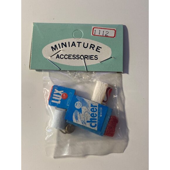 VTG Doll House Miniatures Food Condiments Can Box Bottles Assortment - Picture 8 of 14